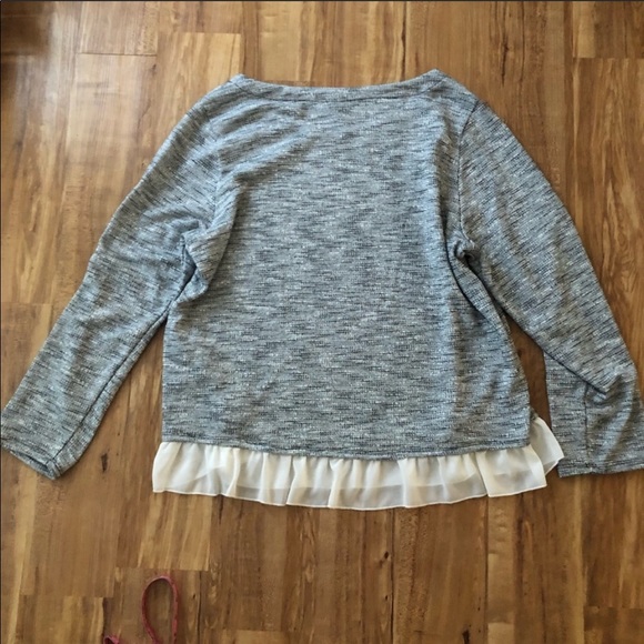 Torrid Knit Ruffle Hem Sweater Size 3 - Picture 6 of 7